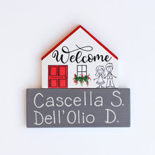 Carica l'immagine nel visualizzatore di Gallery, Dietroporta bianco &amp; rosso
