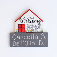 Carica l'immagine nel visualizzatore di Gallery, Dietroporta bianco &amp; rosso
