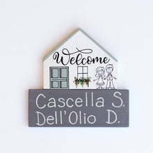 Carica l'immagine nel visualizzatore di Gallery, Dietroporta bianco &amp; verde Tiffany
