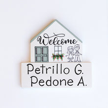 Carica l'immagine nel visualizzatore di Gallery, Dietroporta bianco &amp; verde Tiffany
