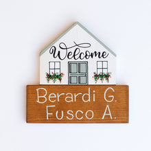 Carica l'immagine nel visualizzatore di Gallery, Dietroporta bianco &amp; verde Tiffany
