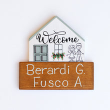 Carica l'immagine nel visualizzatore di Gallery, Dietroporta bianco &amp; verde Tiffany
