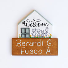 Carica l'immagine nel visualizzatore di Gallery, Dietroporta bianco &amp; verde Tiffany
