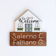 Dietroporta bianco & verde Tiffany