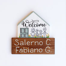 Carica l'immagine nel visualizzatore di Gallery, Dietroporta bianco &amp; verde Tiffany
