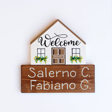 Carica l'immagine nel visualizzatore di Gallery, Dietroporta bianco &amp; marroncino
