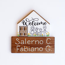 Carica l'immagine nel visualizzatore di Gallery, Dietroporta bianco &amp; marroncino
