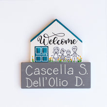 Carica l'immagine nel visualizzatore di Gallery, Dietroporta bianco &amp; blu petrolio
