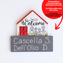 Carica l'immagine nel visualizzatore di Gallery, Dietroporta bianco &amp; rosso
