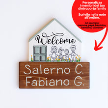 Carica l'immagine nel visualizzatore di Gallery, Dietroporta bianco &amp; verde Tiffany
