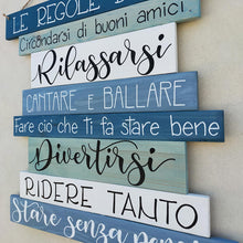 Carica l'immagine nel visualizzatore di Gallery, Regole di Casa - Azzurro Santorini
