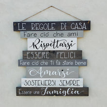 Carica l'immagine nel visualizzatore di Gallery, Regole di Casa - Nero Grigio
