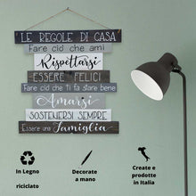 Carica l'immagine nel visualizzatore di Gallery, Regole di Casa - Nero Grigio
